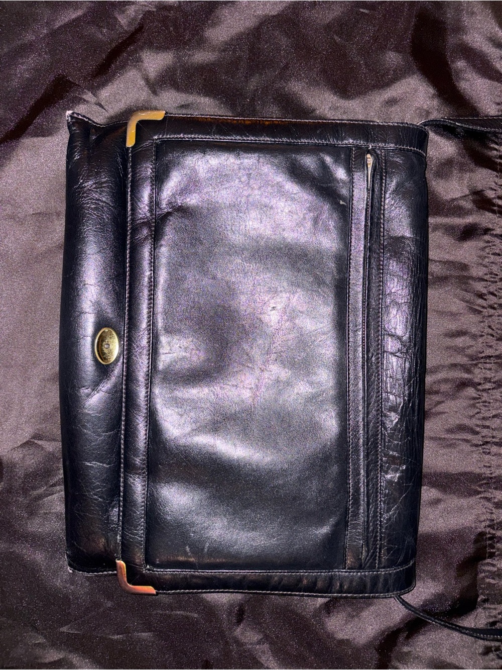 Koret Red Leather Interior Shoulder Bag - Picture 3 of 7